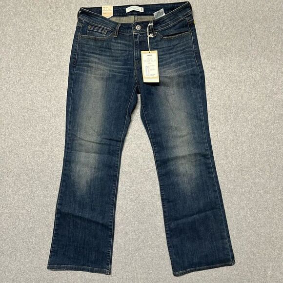 Levi’s Women’s Size 10 Short 545 Low Bootcut Jeans Blue Dark Wash Denim NWT - Picture 1 of 9